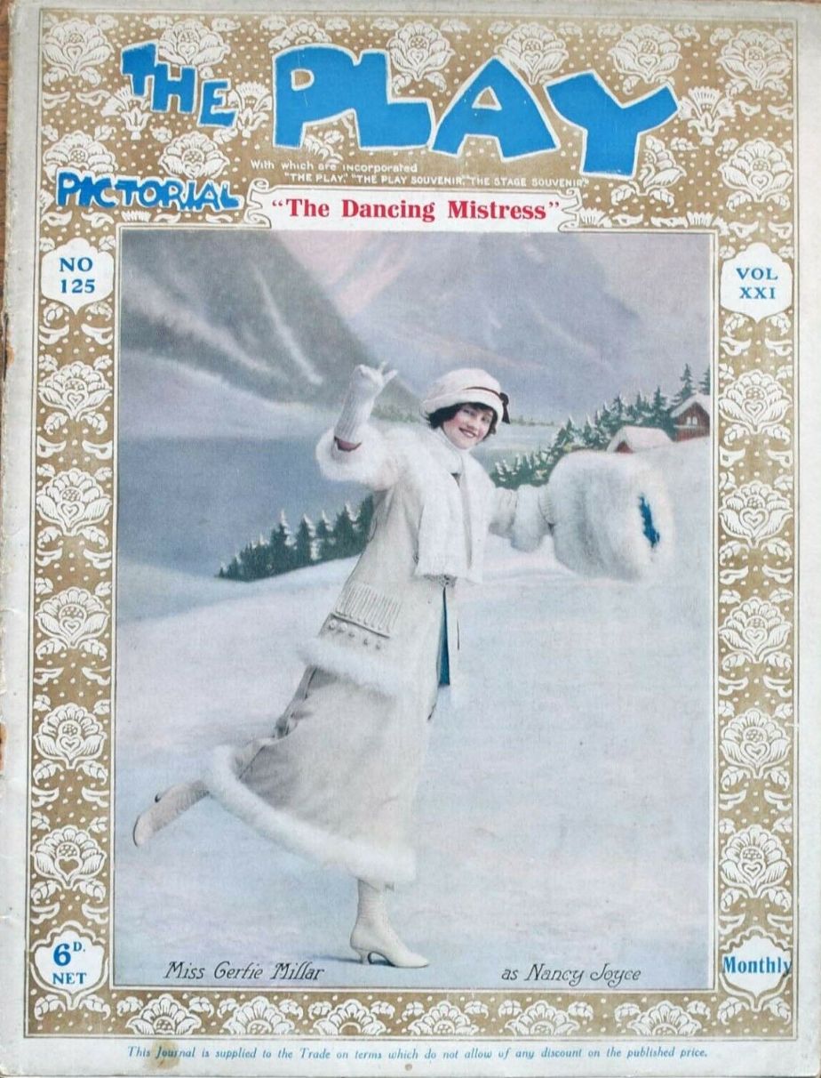 PLAY PICTORIAL magazine side cover Issue 125  Vol 21 No  125   1912