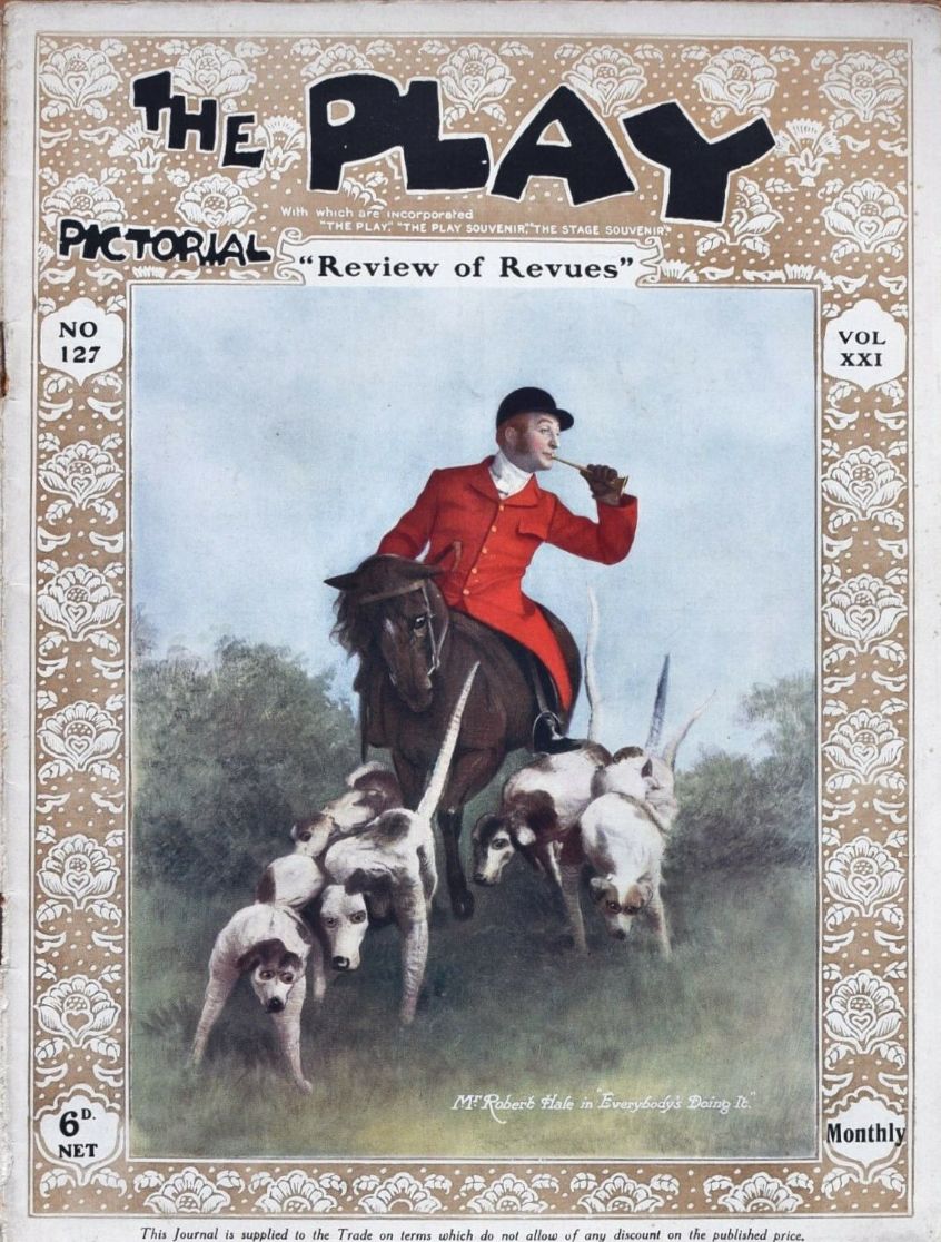 PLAY PICTORIAL magazine side cover Issue 127   1913