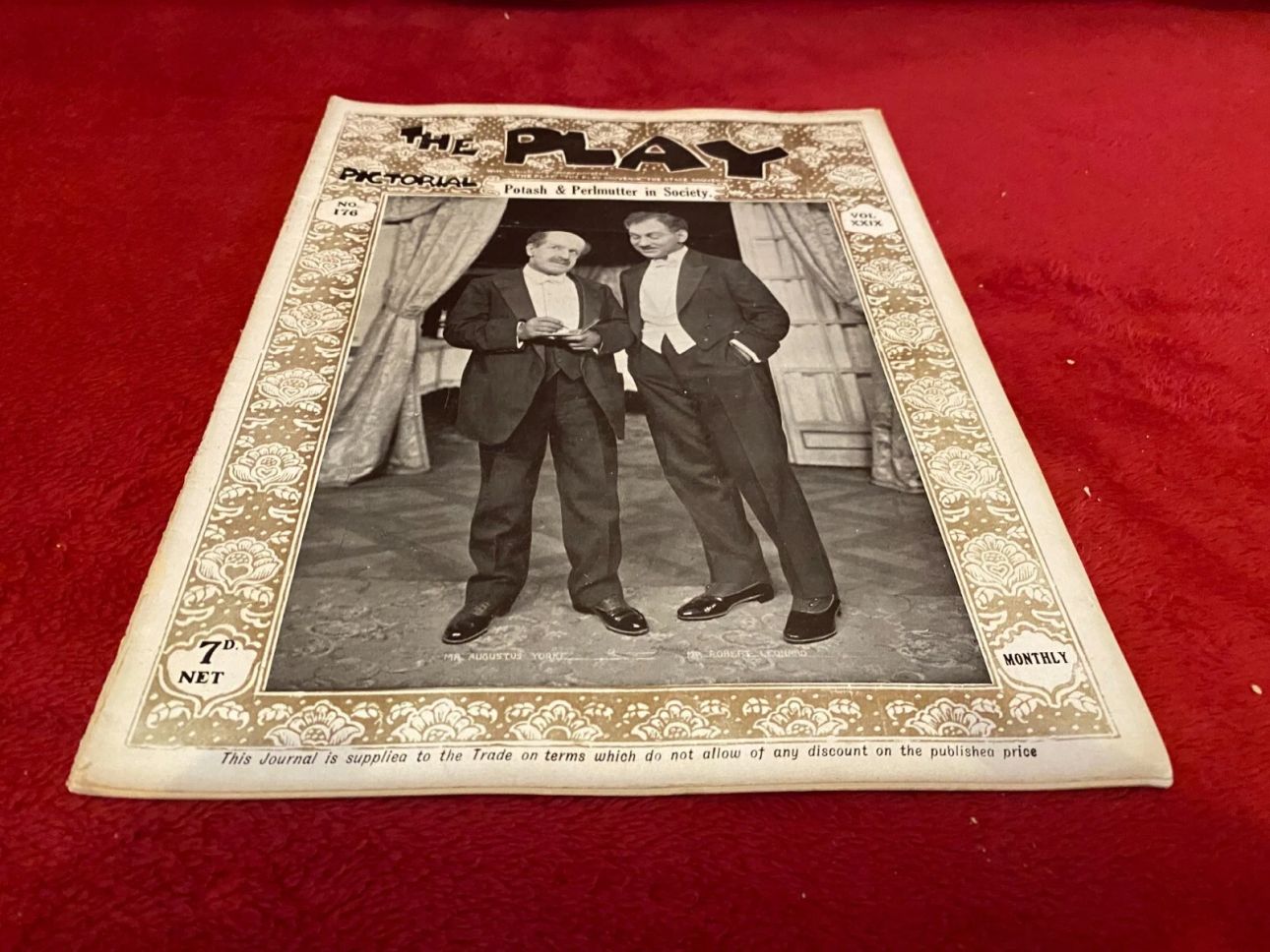 PLAY PICTORIAL magazine side cover Issue 176   1917