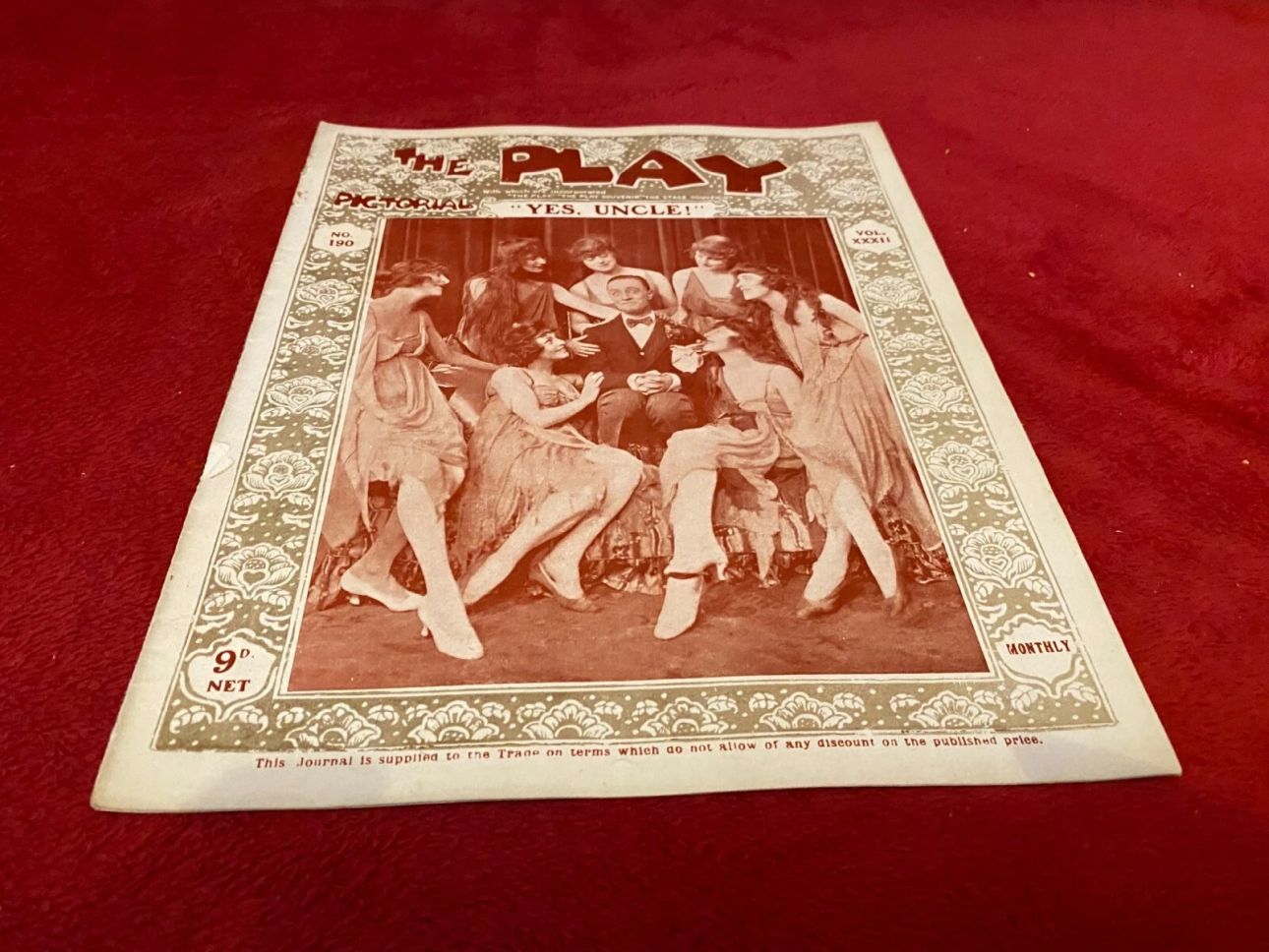 PLAY PICTORIAL magazine side cover Issue 190   1918