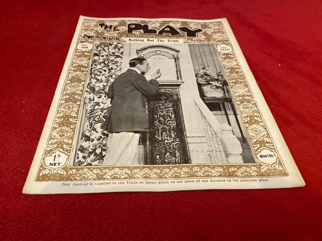 PLAY PICTORIAL magazine side cover Issue 194   1918