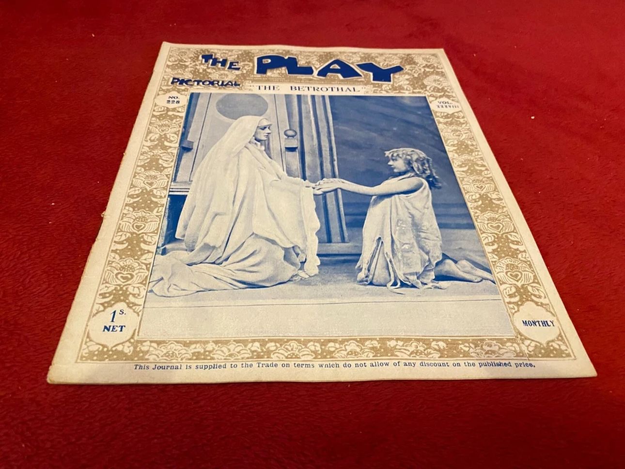 PLAY PICTORIAL magazine side cover Issue 228   1920