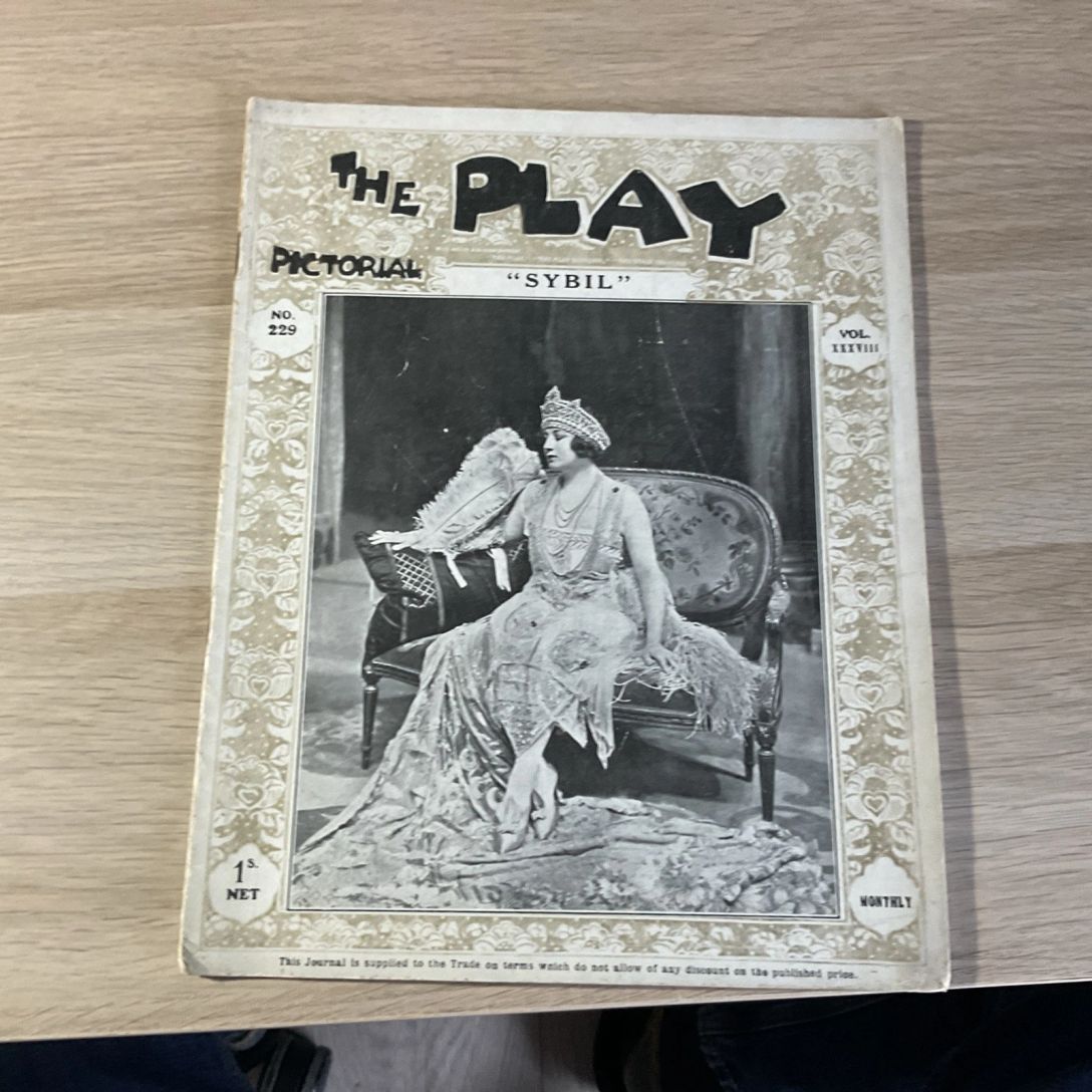 PLAY PICTORIAL magazine side cover Issue 229   1920