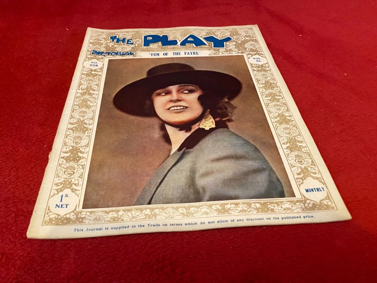 PLAY PICTORIAL magazine side cover Issue 238   1921