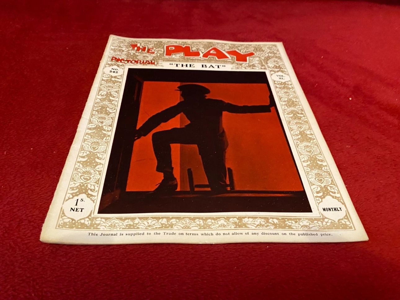PLAY PICTORIAL magazine side cover Issue 242   1922