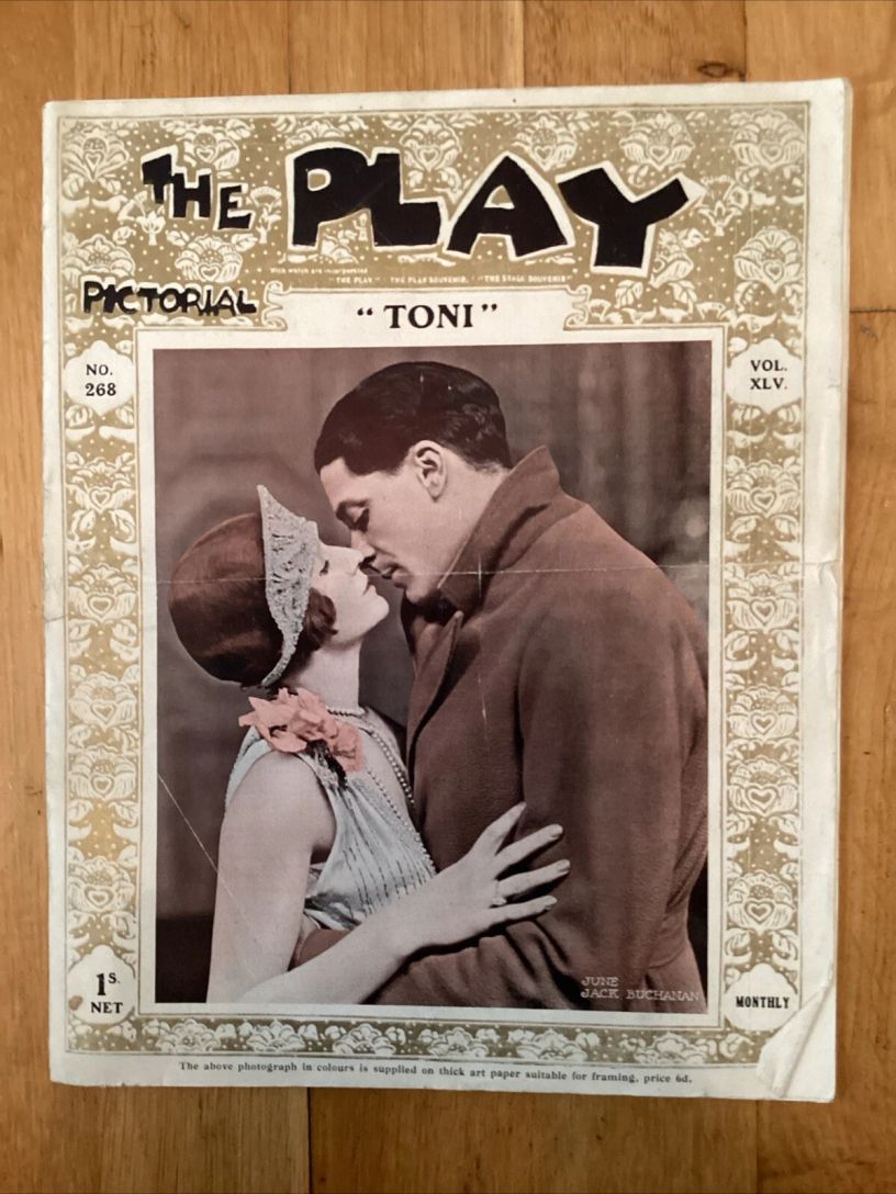 PLAY PICTORIAL magazine side cover Issue 268   1924