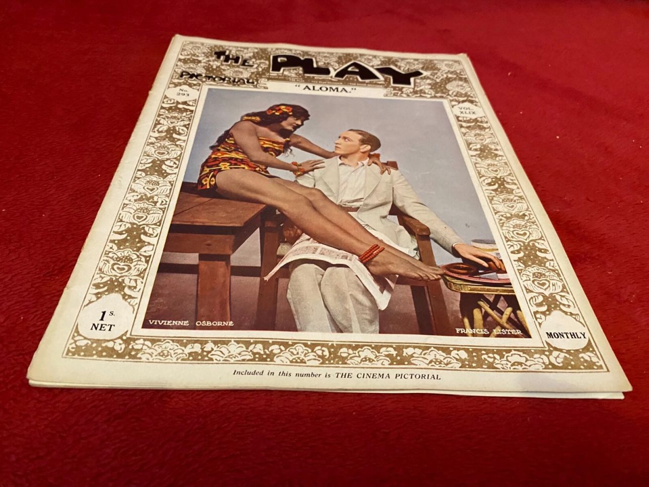 PLAY PICTORIAL magazine side cover Issue 293   1926