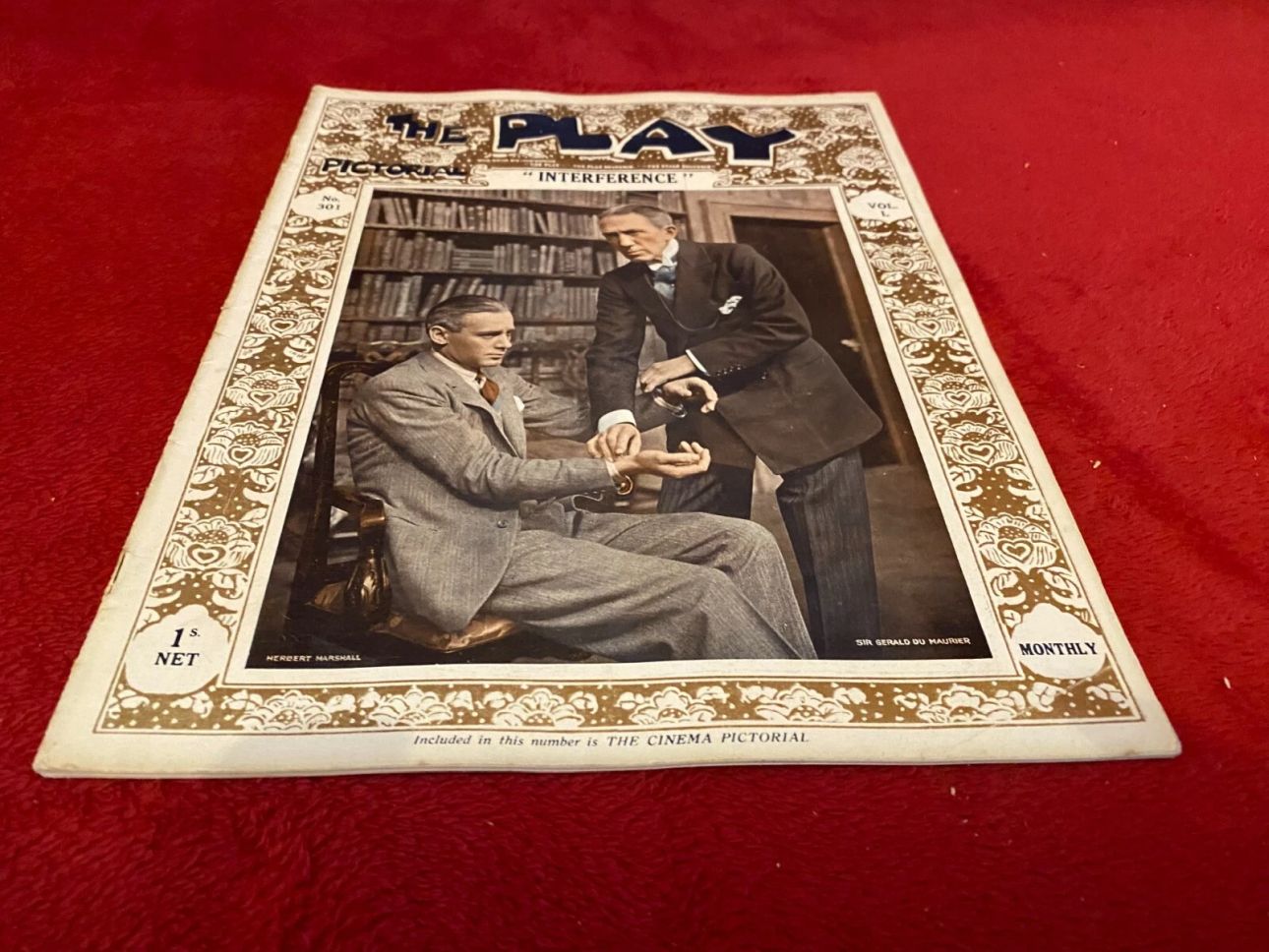 PLAY PICTORIAL magazine side cover Issue 301   1927