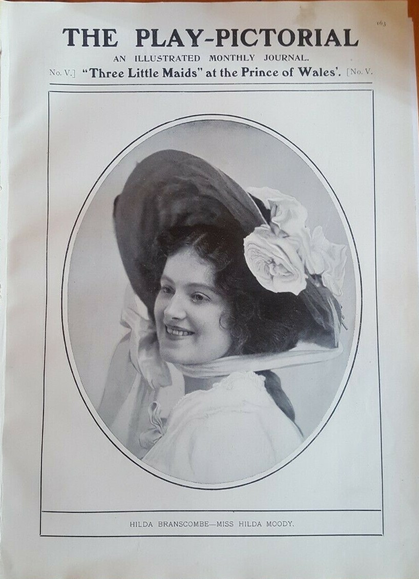 PLAY PICTORIAL magazine side cover Issue 5  August 1902