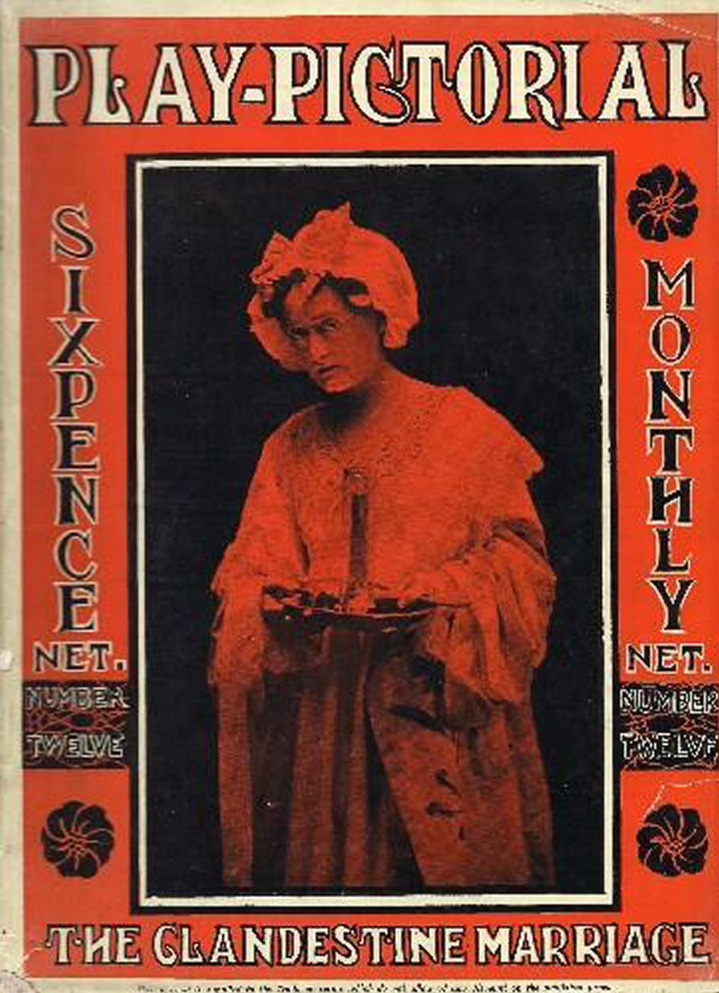 PLAY PICTORIAL magazine side cover Issue 12  July 1903