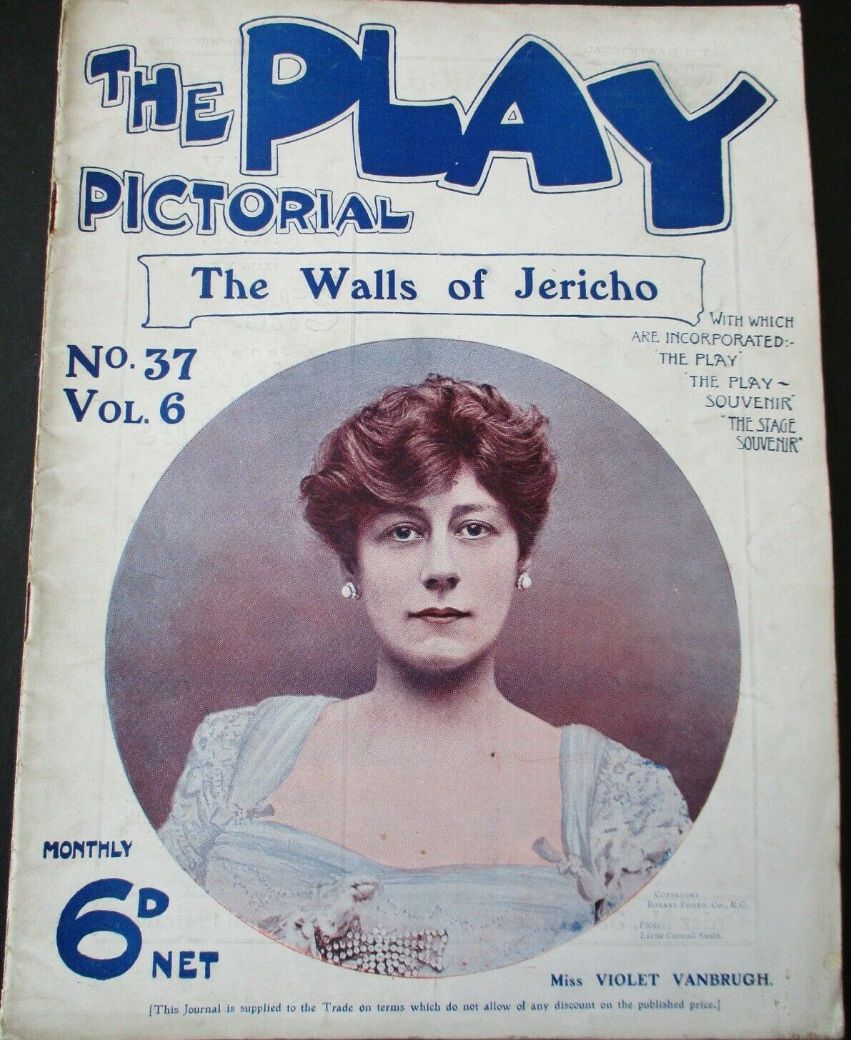 PLAY PICTORIAL magazine side cover Issue 37  Vol 6   1905