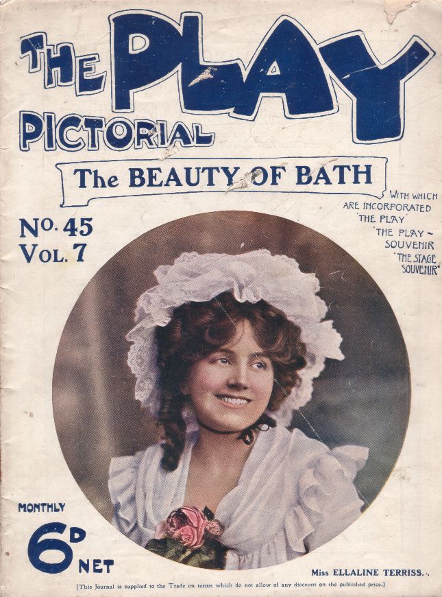 PLAY PICTORIAL magazine side cover Issue 45  Vol 7 No  45   1906