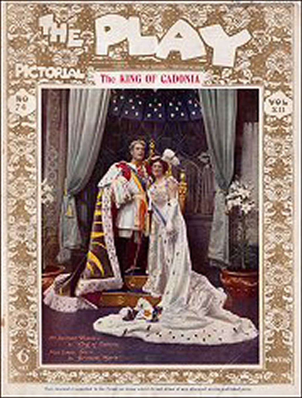 PLAY PICTORIAL magazine side cover Issue 74 3 September 1908