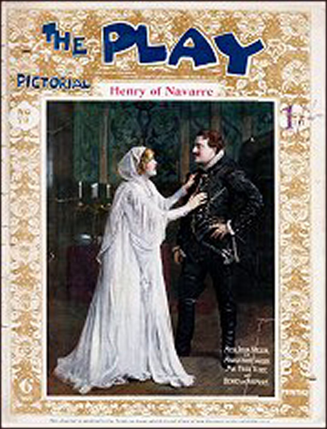 PLAY PICTORIAL magazine side cover Issue 79 7 January 1909