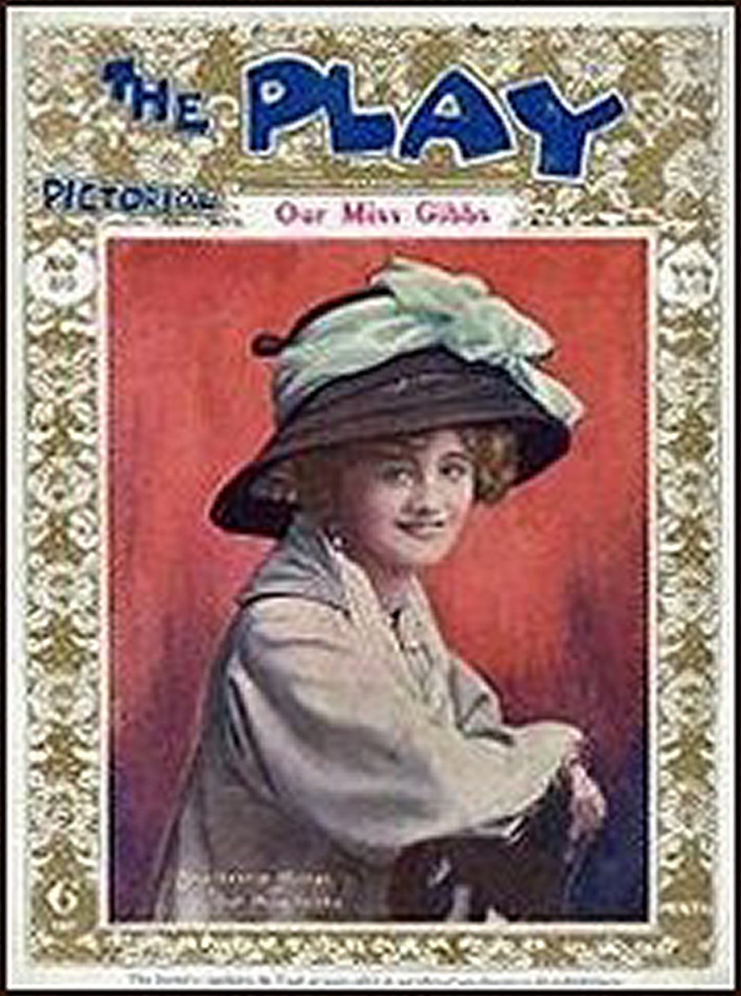 PLAY PICTORIAL magazine side cover Issue 80 23 January 1909