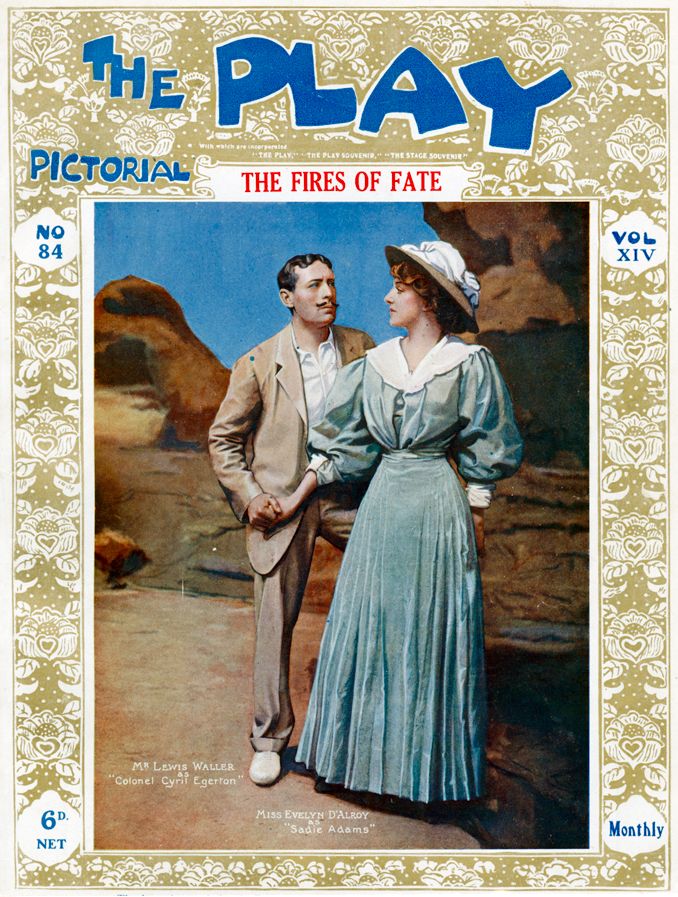 PLAY PICTORIAL magazine side cover Issue 84   1909