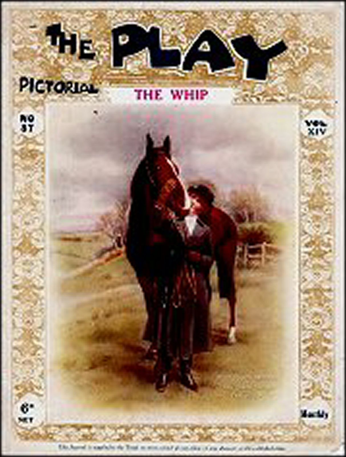 PLAY PICTORIAL magazine side cover Issue 87 9 September 1909
