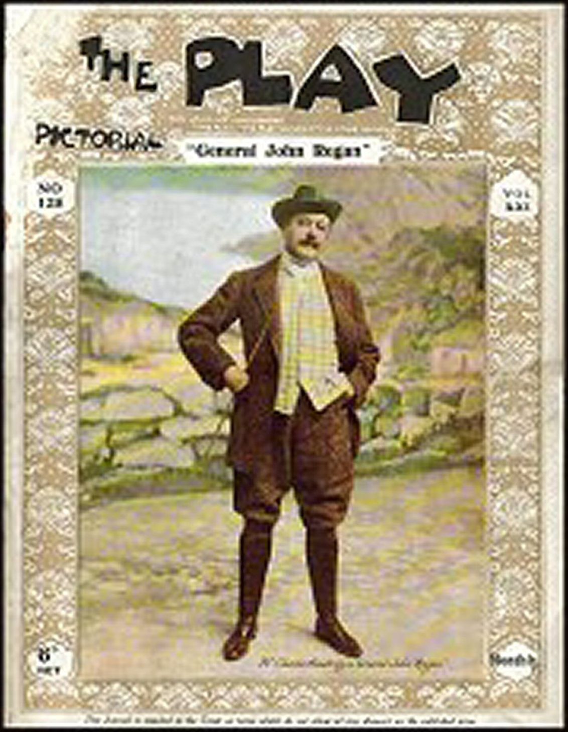 PLAY PICTORIAL magazine side cover Issue 128 9 January 1913