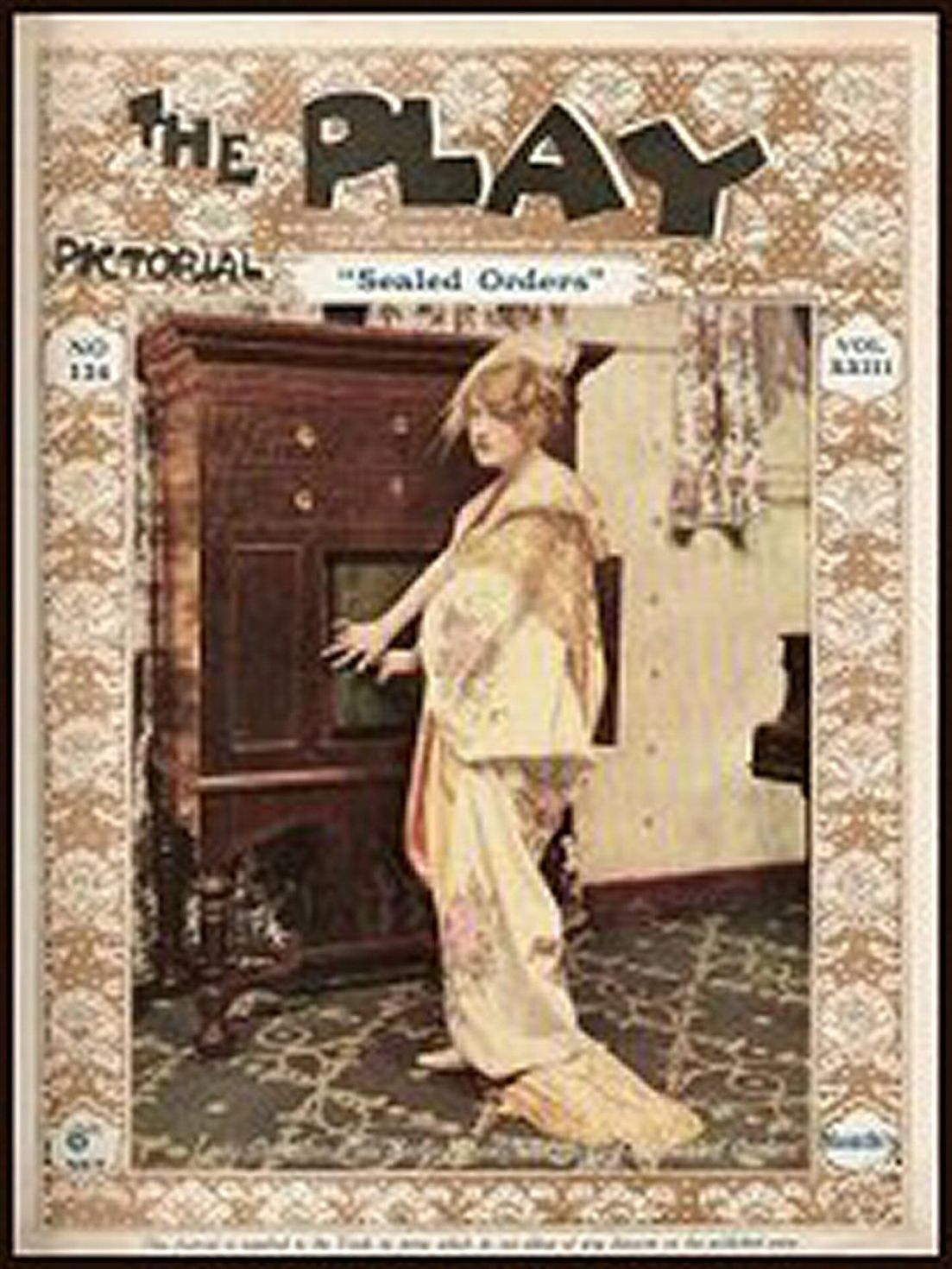 PLAY PICTORIAL magazine side cover Issue 136 11 September 1913