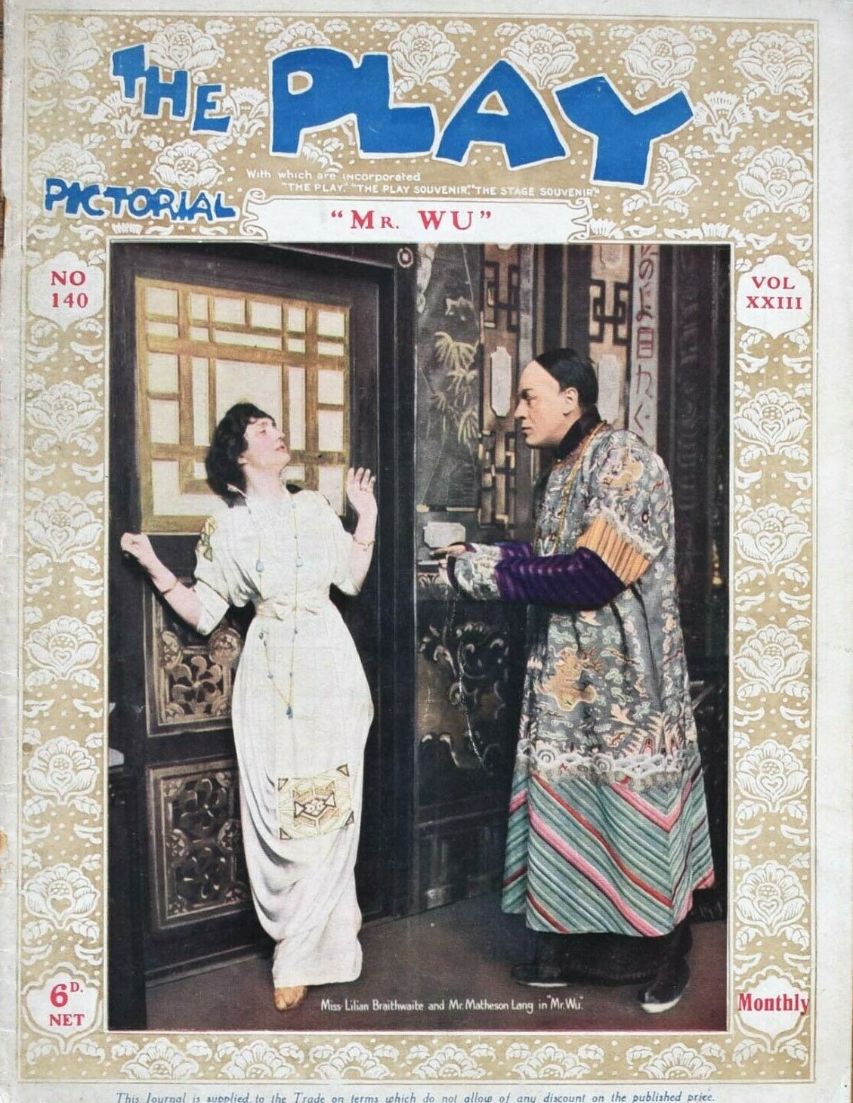 PLAY PICTORIAL magazine side cover Issue 140  Vol 23 27 November 1913