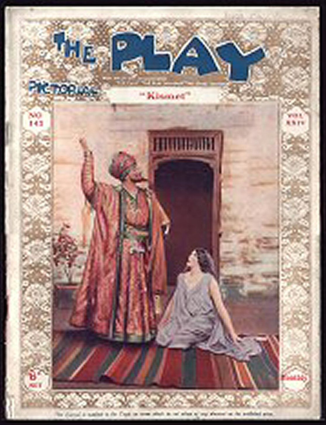 PLAY PICTORIAL magazine side cover Issue 143 10 March 1914