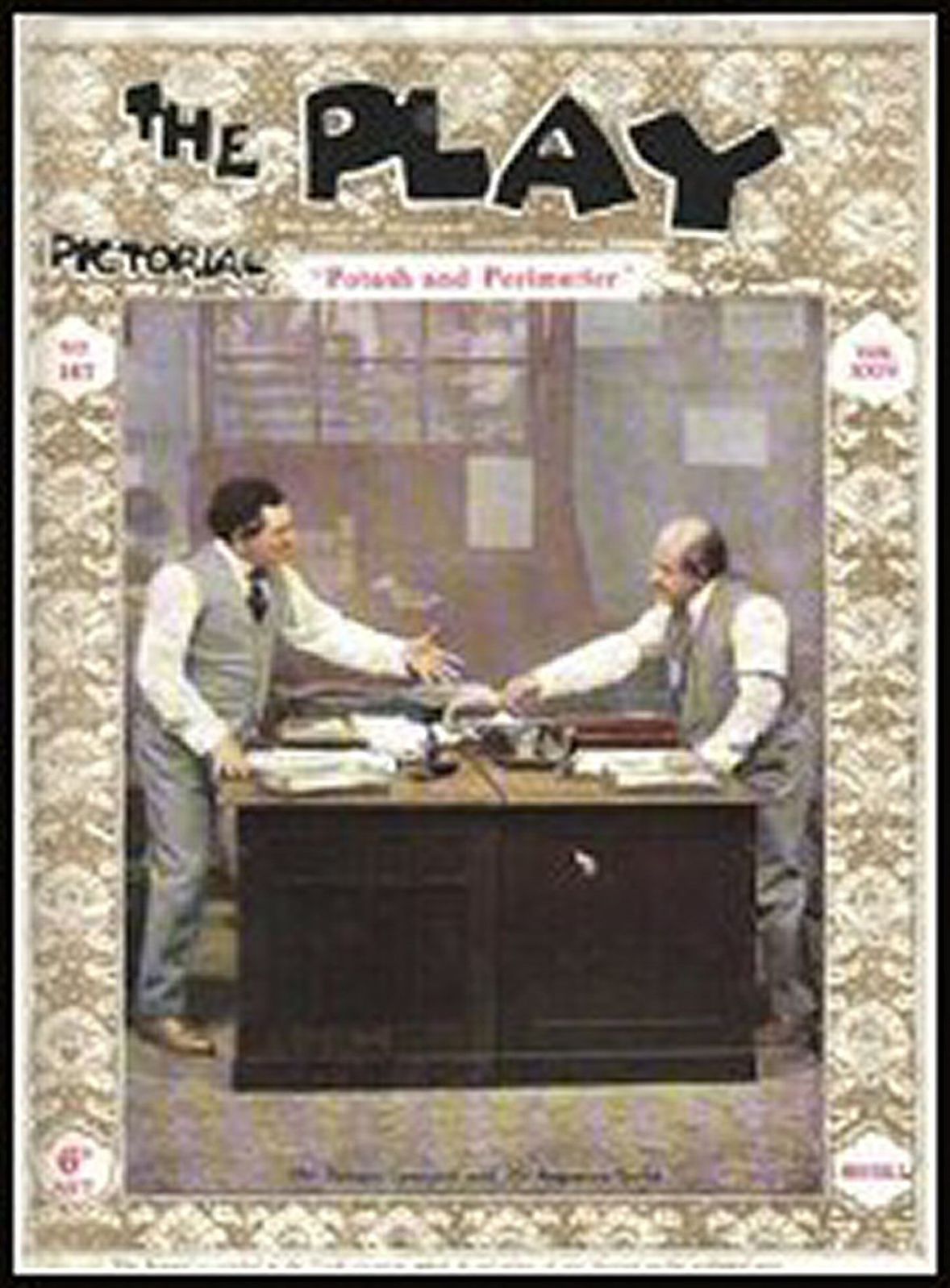 PLAY PICTORIAL magazine side cover Issue 147 14 April 1914