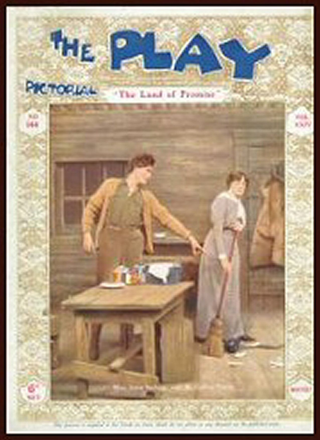 PLAY PICTORIAL magazine side cover Issue 144   1914