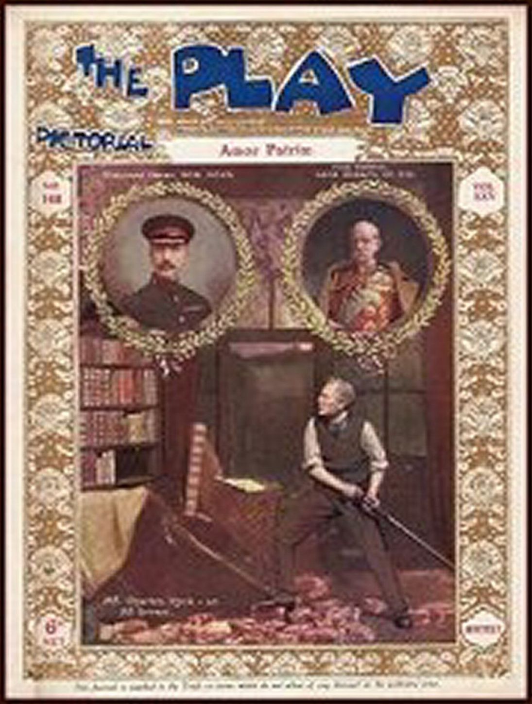 PLAY PICTORIAL magazine side cover Issue 148   1914