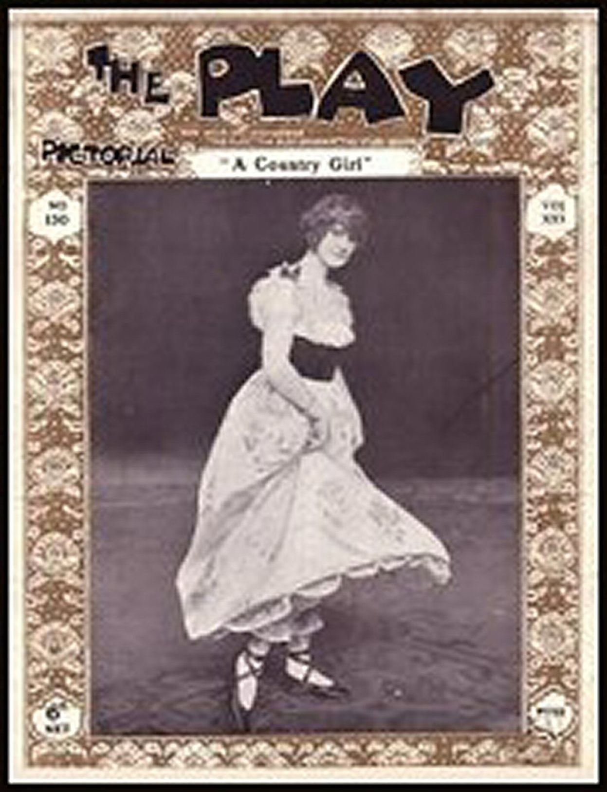 PLAY PICTORIAL magazine side cover Issue 150   1914