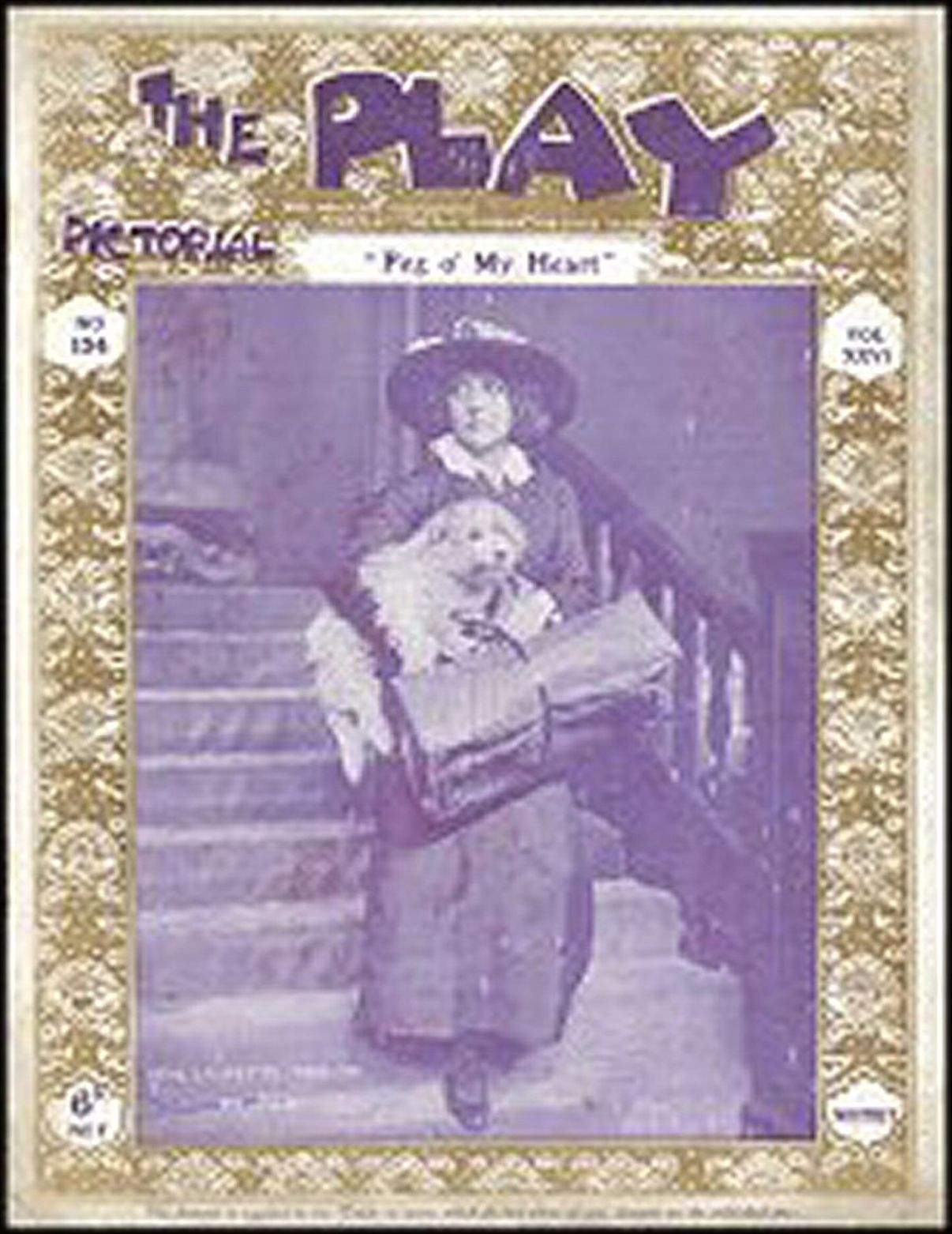 PLAY PICTORIAL magazine side cover Issue 154 11 January 1915