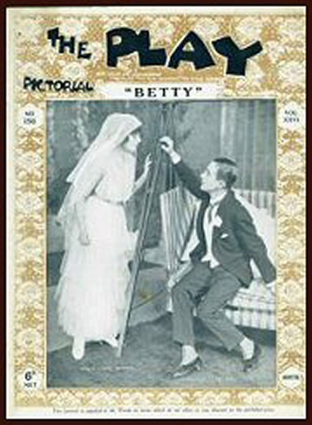 PLAY PICTORIAL magazine side cover Issue 156 24 April 1915