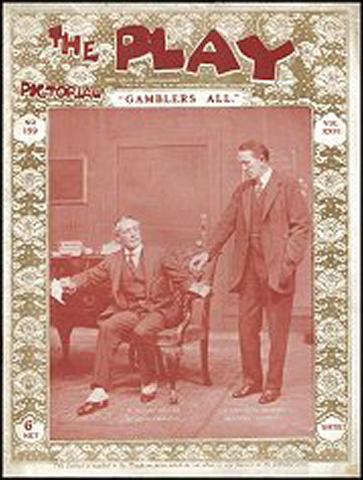 PLAY PICTORIAL magazine side cover Issue 159 8 June 1915