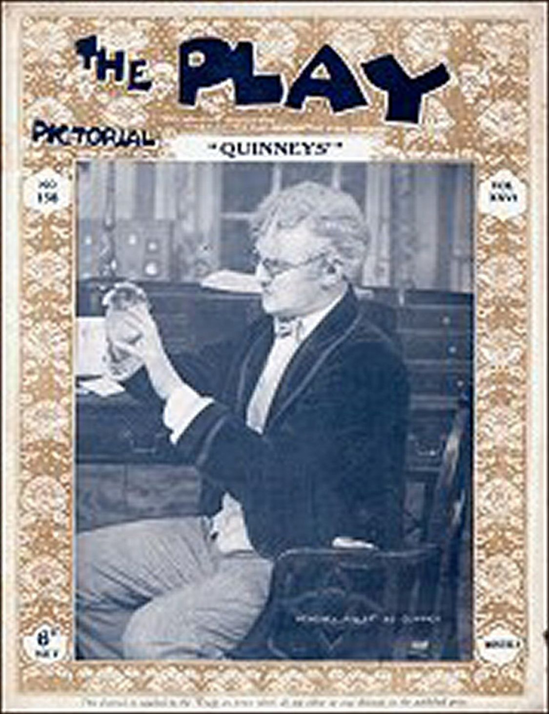 PLAY PICTORIAL magazine side cover Issue 158   1915