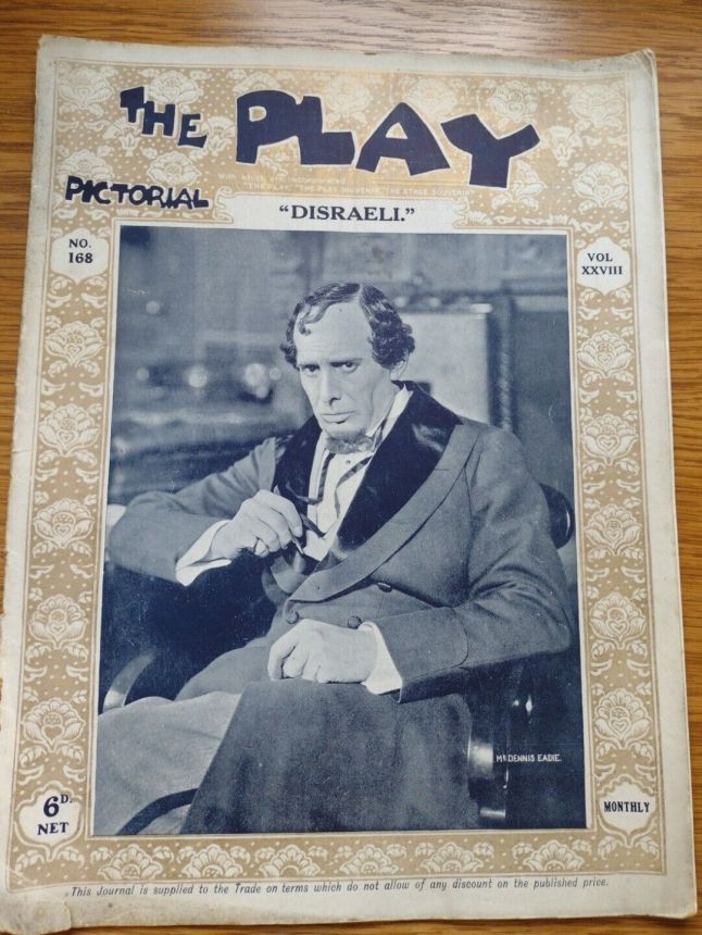 PLAY PICTORIAL magazine side cover Issue 168  Vol 28   1915