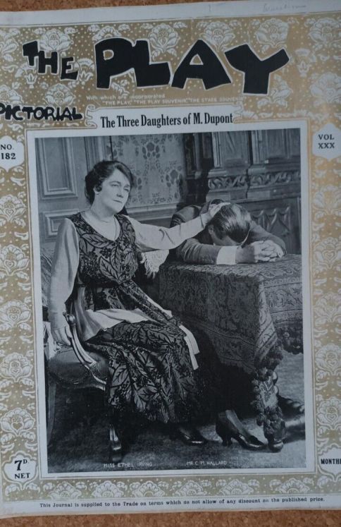 PLAY PICTORIAL magazine side cover Issue 182  Vol 30   1917