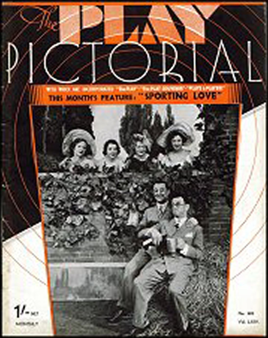 PLAY PICTORIAL magazine side cover Issue 385  May 1934