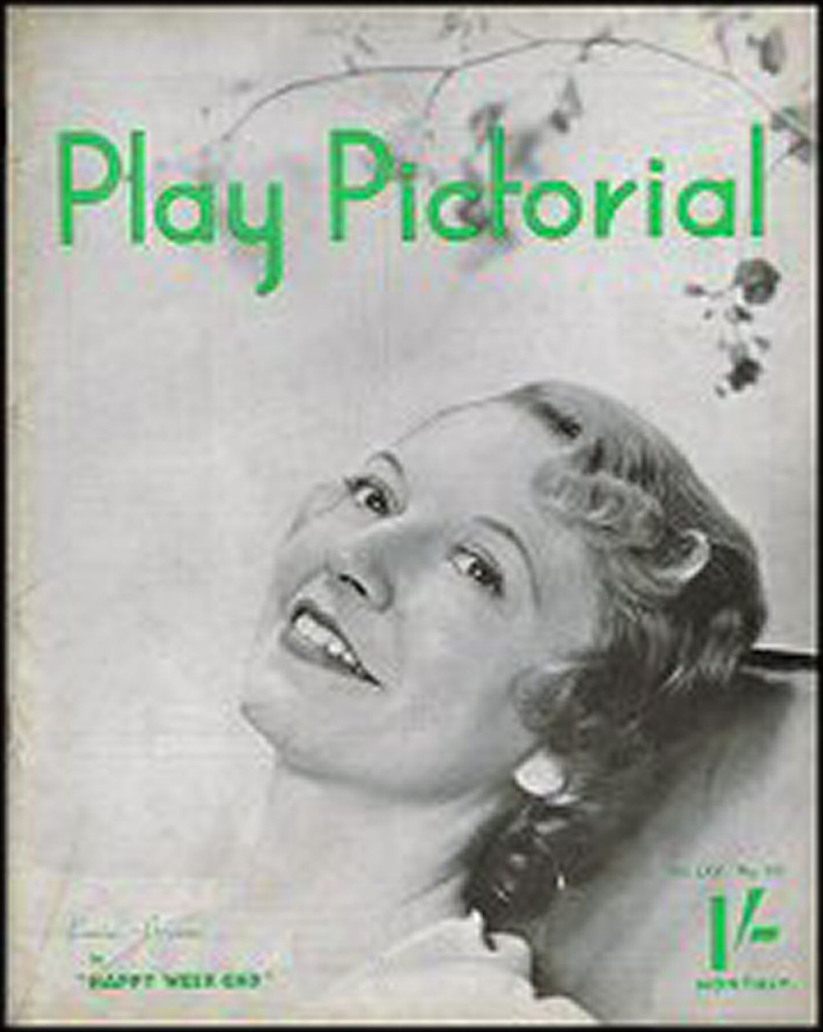 PLAY PICTORIAL magazine side cover Issue 387  July 1934