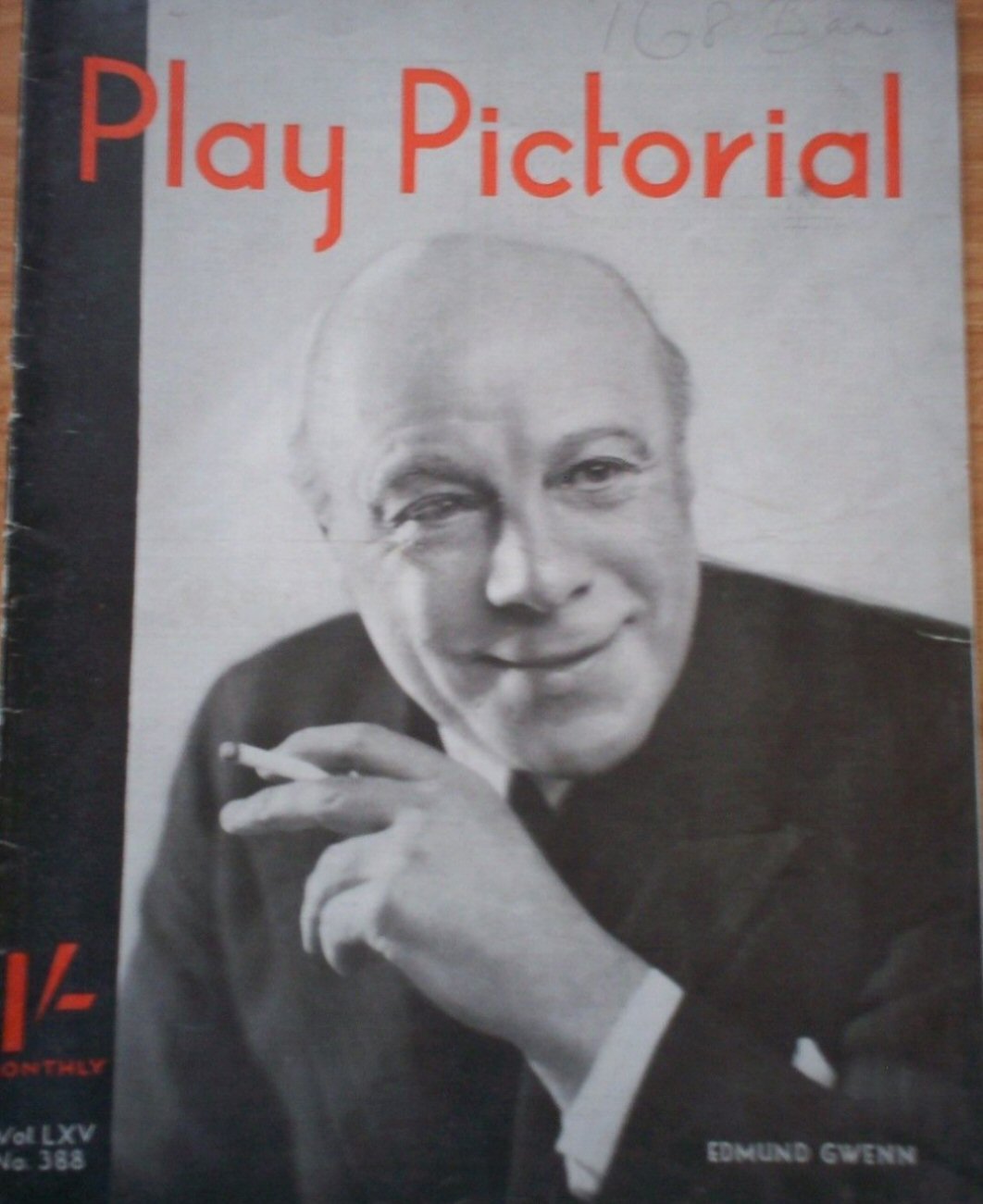PLAY PICTORIAL magazine side cover Issue 388  August 1934