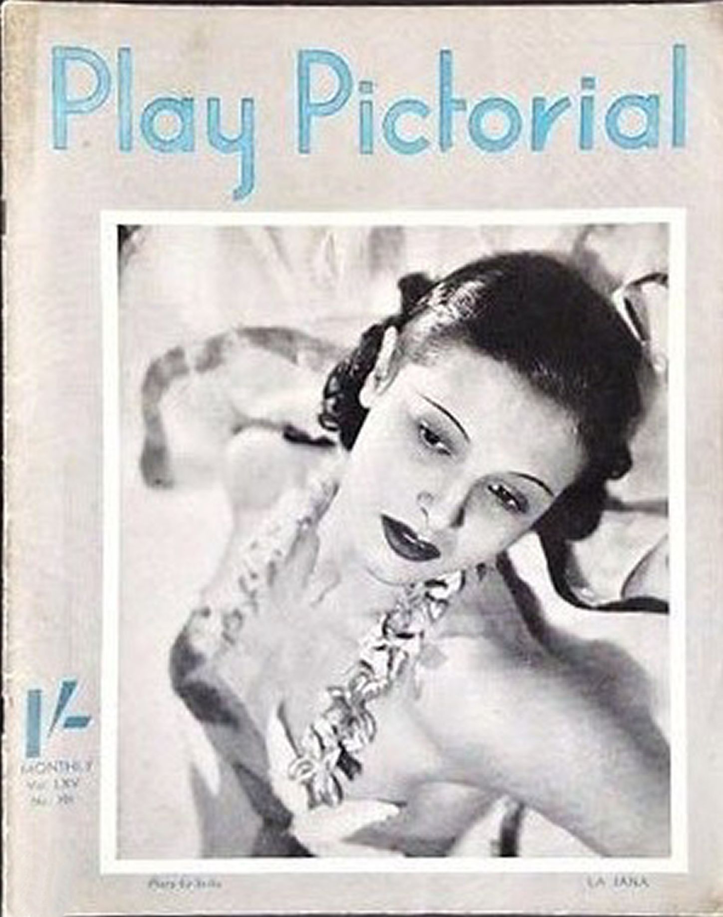 PLAY PICTORIAL magazine side cover Issue 391  November 1934