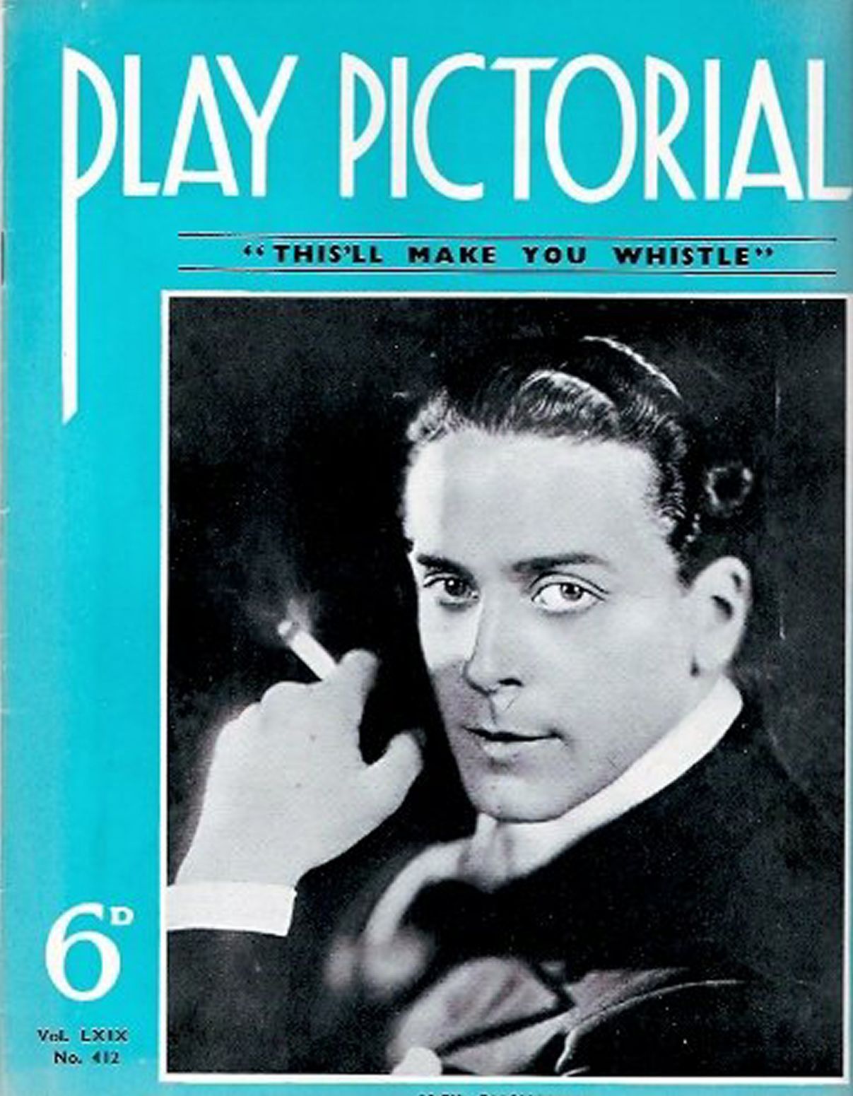 PLAY PICTORIAL magazine side cover Issue 412   1936