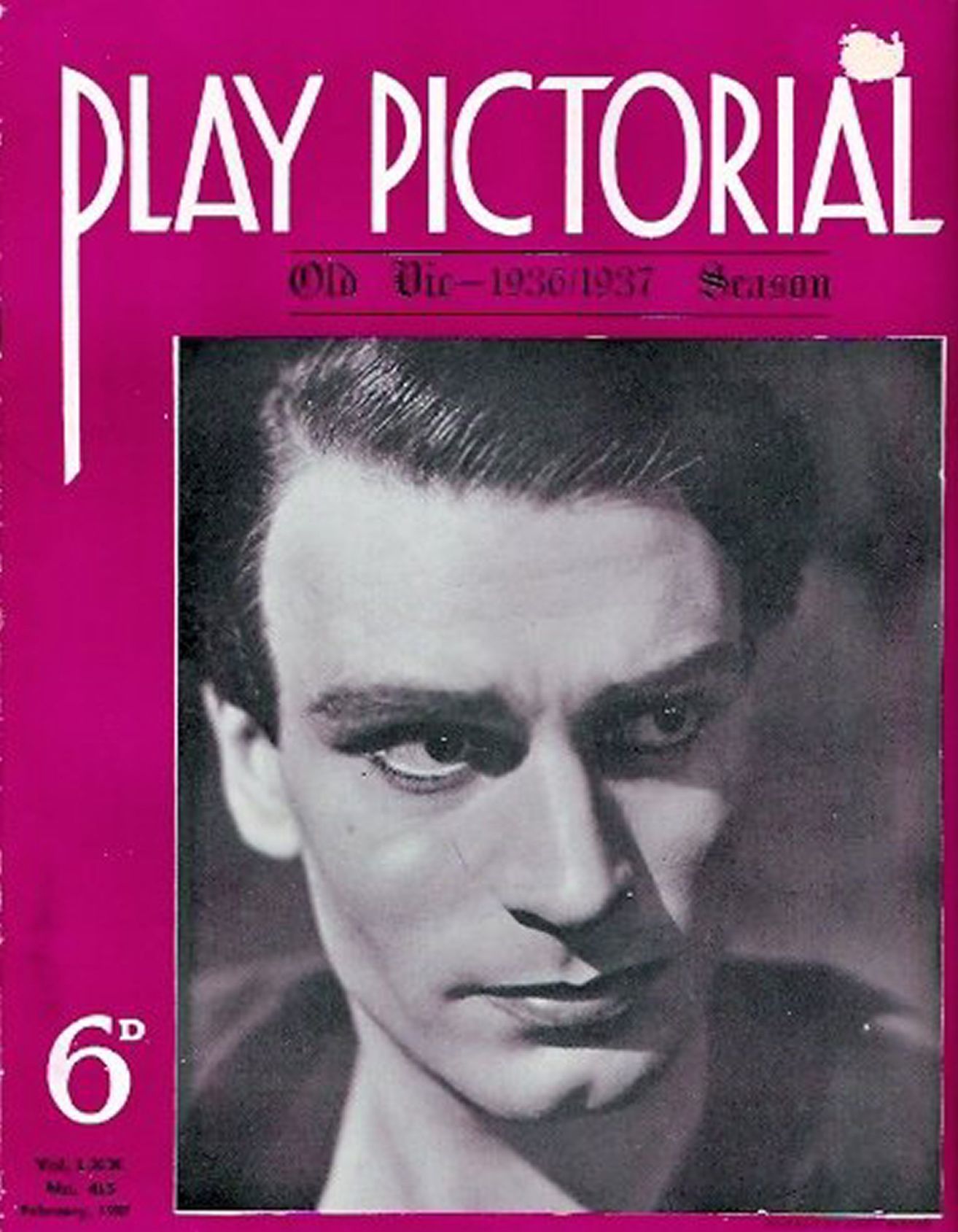 PLAY PICTORIAL magazine side cover Issue 415  February 1937
