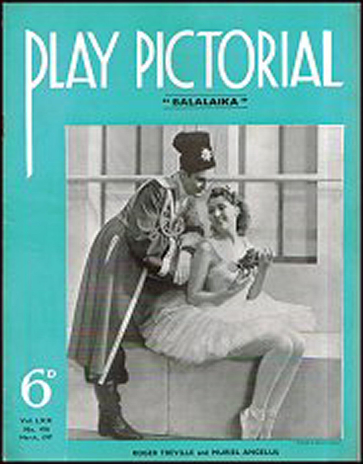 PLAY PICTORIAL magazine side cover Issue 416  March 1937