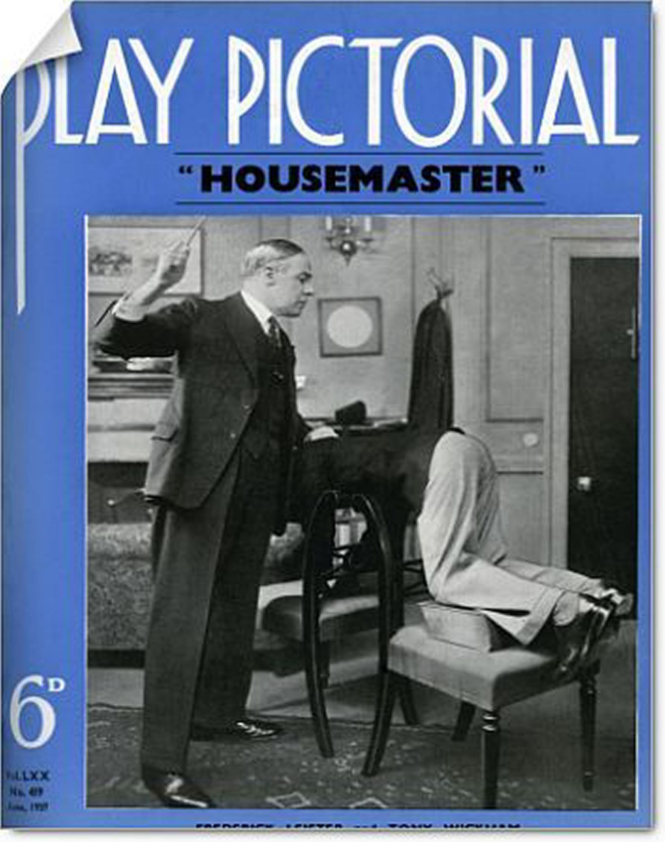PLAY PICTORIAL magazine side cover Issue 419  June 1937