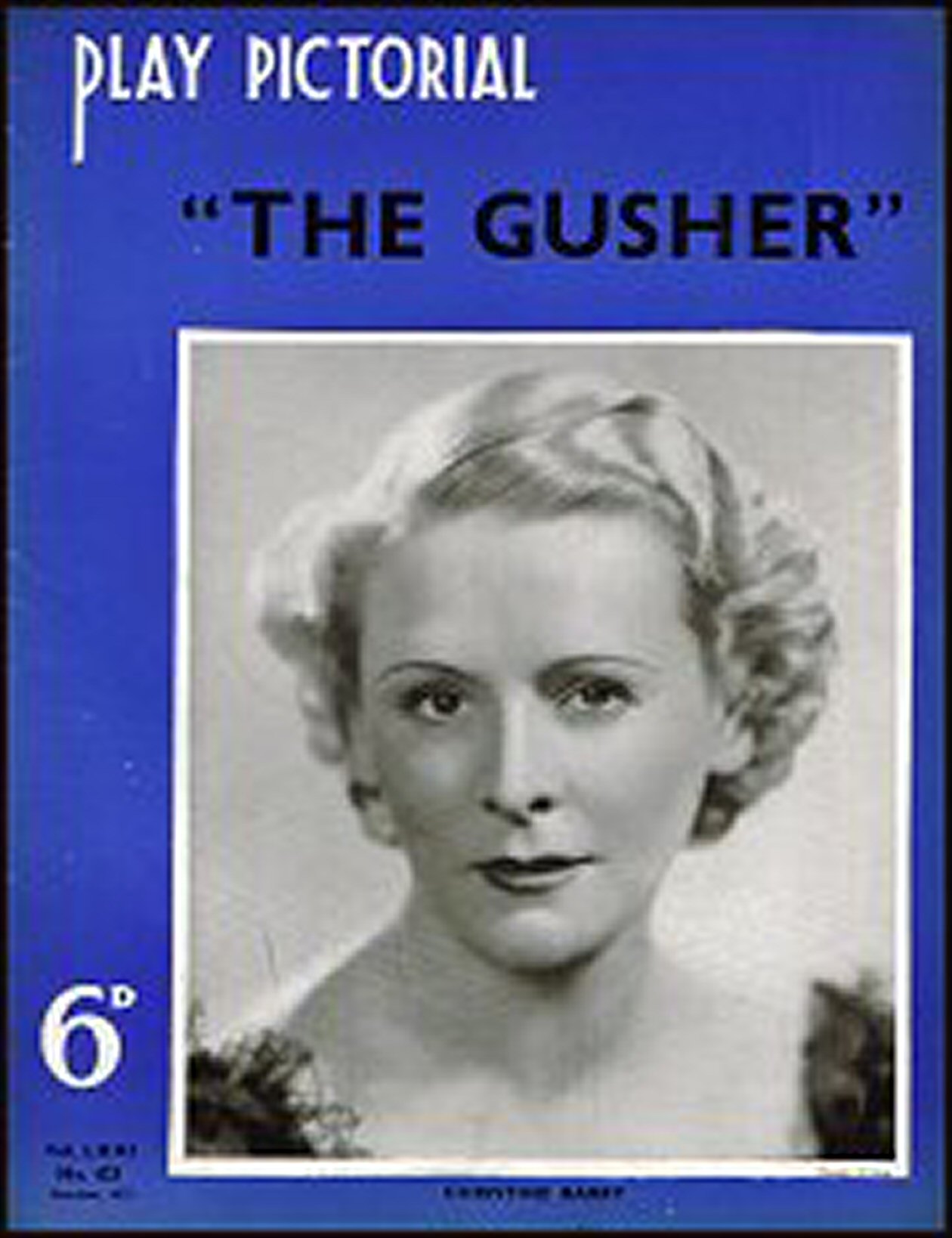 PLAY PICTORIAL magazine side cover Issue 423  October 1937