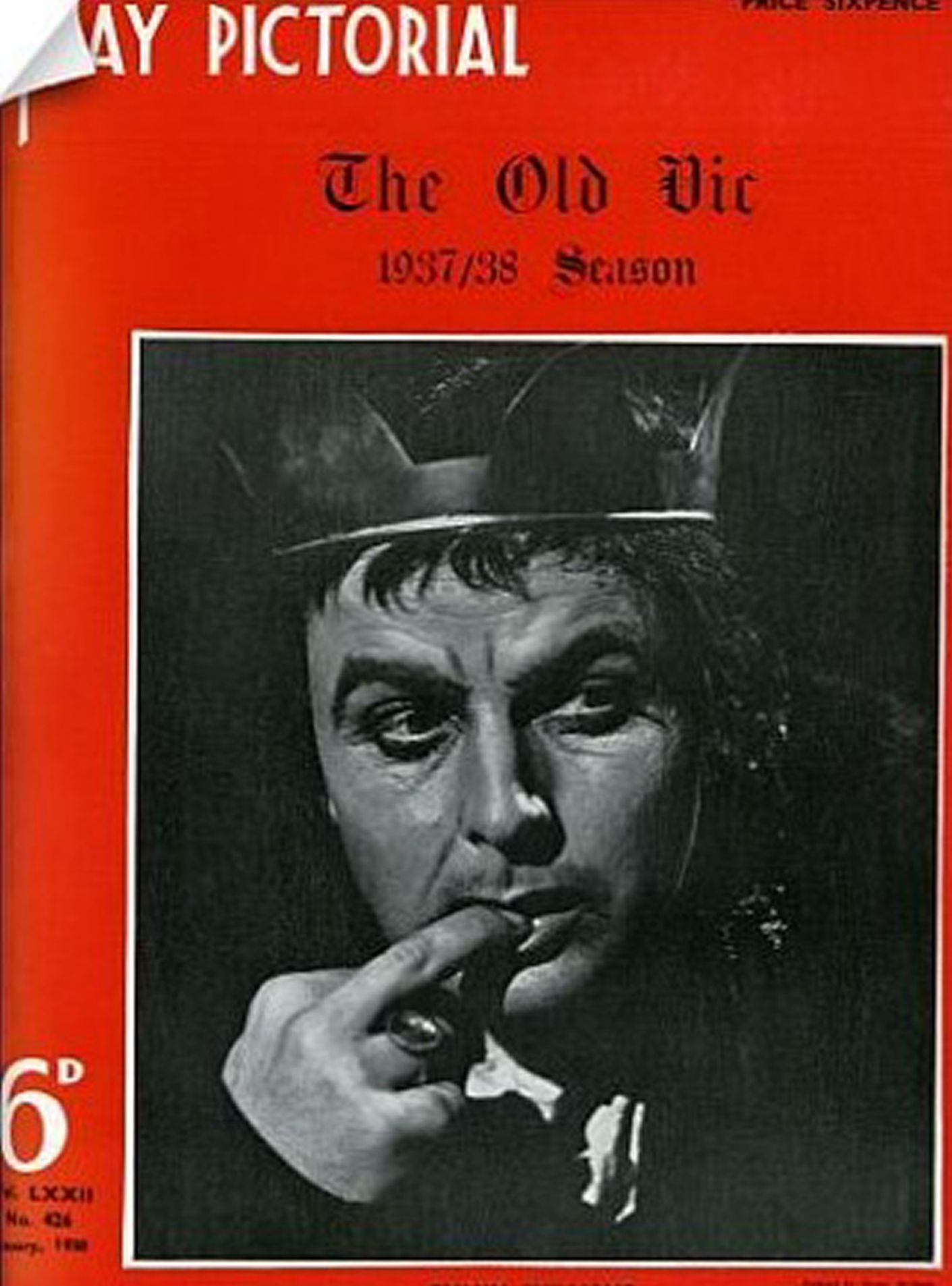 PLAY PICTORIAL magazine side cover Issue 426  January 1938