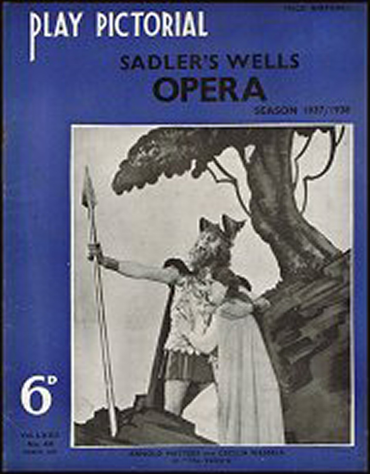 PLAY PICTORIAL magazine side cover Issue 428  March 1938
