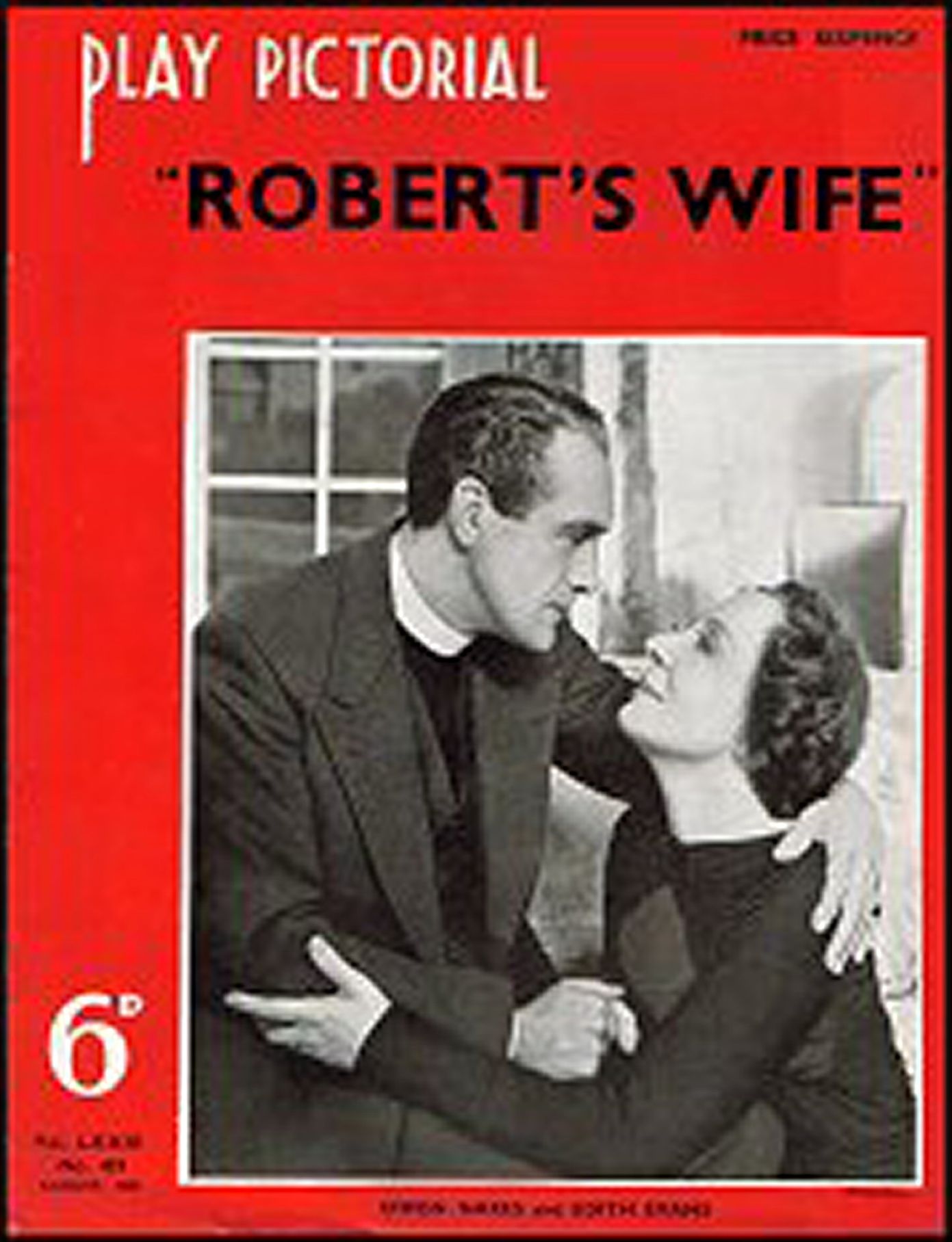 PLAY PICTORIAL magazine side cover Issue 433  August 1938