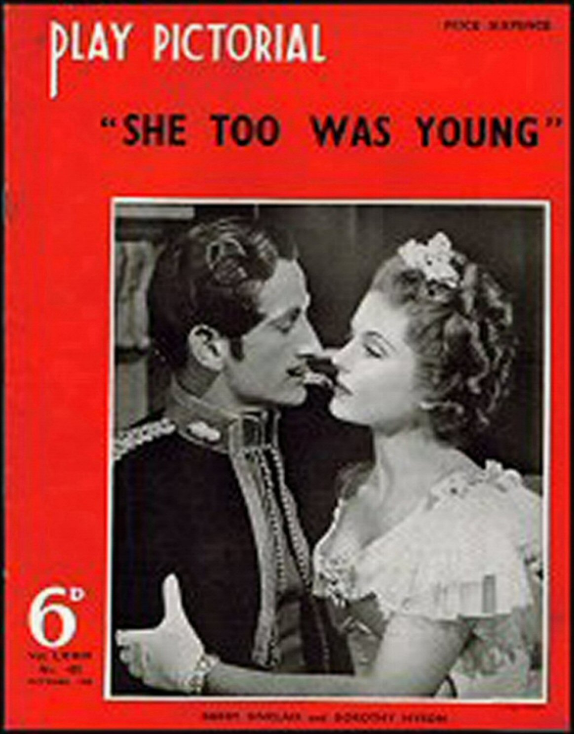 PLAY PICTORIAL magazine side cover Issue 435  October 1938