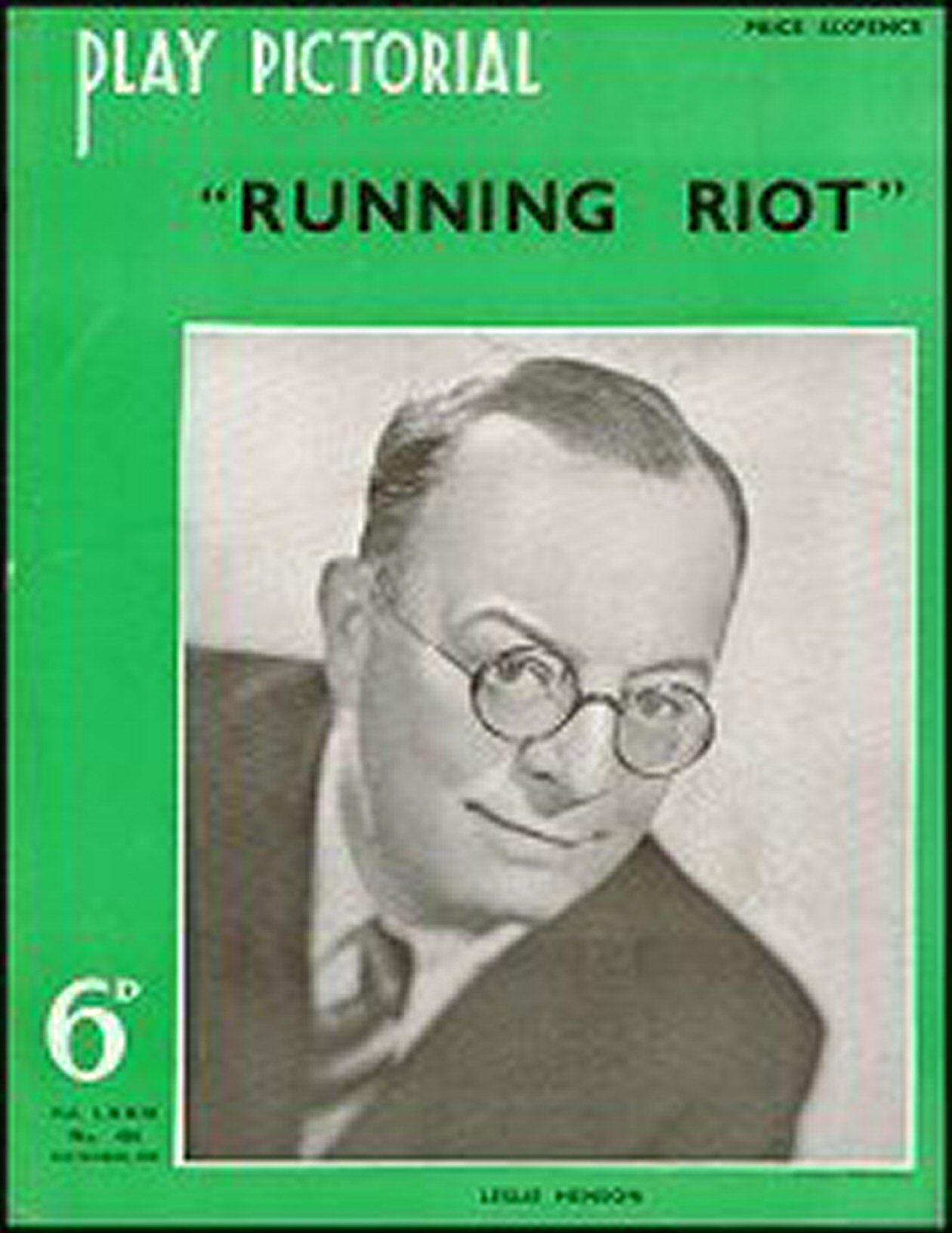 PLAY PICTORIAL magazine side cover Issue 436  November 1938