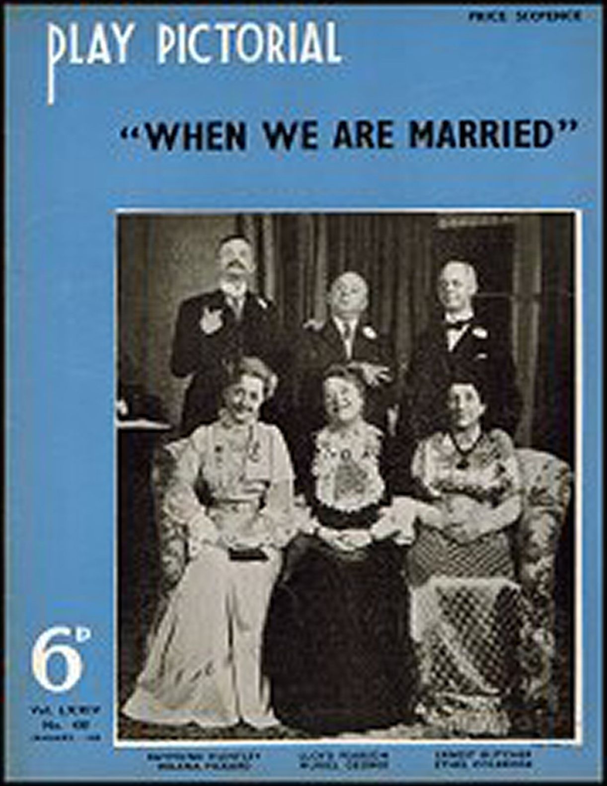 PLAY PICTORIAL magazine side cover Issue 438  January 1939